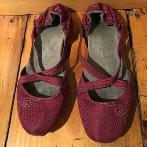 Ahnu ballet flats. Size 10